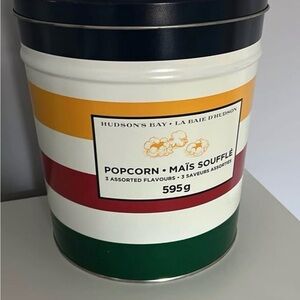 HBC Striped Popcorn Tin - Multicolor